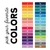 Color chart of numbered sticker colors