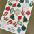 Christmas Cookie cling sheet ready to peel and apply