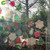 Christmas cookie clings decorating a window