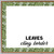 Leaves style Tropical Botanical whiteboard cling border framing a whiteboard