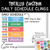Totally custom daily schedule clings with free header, optional time clings, and color choices