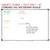Text-only subject clings mocked up on a 4x6 classroom whiteboard