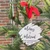 Merry and Married acrylic ornament with a last name and wedding date