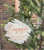 Engaged acrylic ornament with the couple's names and date in coral