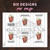 Six popcorn Valentine card designs per page with punny messages