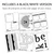 Black and white version of the kindness bulletin board kit to print on colored paper