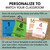Number posters printed on colored paper next to a Canva-edited version