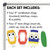 condiment set: mustard, ketchup, mayo, and pickle clings with four text clings