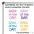 Pet title cling text color examples
