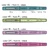Totally Custom mini flair pen calendar examples with font and text color choices and piece sizes