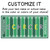 Classroom football field cling customized with a last name in the end zone