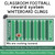 classroom football reward system clings with a class goal on a whiteboard