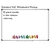 Ten rainbow fall leaf clings on a 4x6 foot whiteboard mockup