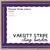 Varsity Stripe style school spirit whiteboard cling border framing a whiteboard