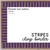 Stripes style school spirit whiteboard cling border framing a whiteboard
