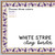 White Stripe style school spirit whiteboard cling border framing a whiteboard