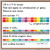 Rainbow square mini whiteboard cling border stacked on a standard border, with layering ideas