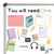 pastel you will need school supply visual cues