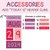 Pink and Purple block calendar "Today is" header add-on with numbered color choices