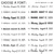 Font chart showing font choices one through 18 for personalized whiteboard clings