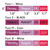 Pink and Purple mini calendar font and text color examples in white, black, and color