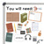 Earth Tones You Will Need header with school supply clings on a whiteboard