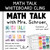 Totally Custom Math Talk whiteboard cling on a whiteboard