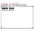 Pink and Purple Math Talk whiteboard cling shown to scale on a 4x6 foot whiteboard mockup