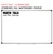 Earth Tones Math Talk whiteboard cling shown to scale on a 4x6 foot whiteboard mockup