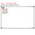 Blue and Green money math piggy bank whiteboard clings shown to scale on a 4x6 foot whiteboard mockup