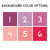 Pink and Purple color choices with numbered swatches