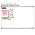Tropical Botanical money math piggy bank whiteboard clings shown to scale on a 4x6 foot whiteboard mockup