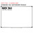 Tropical Botanical Math Talk whiteboard cling shown to scale on a 4x6 foot whiteboard mockup