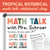 tropical botanical math focus whiteboard