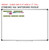 Blue and Green Number of the Day whiteboard clings shown to scale on a 4x6 foot whiteboard mockup