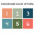 Tropical Botanical color choices with numbered swatches