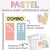 Pastel domino whiteboard clings