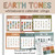 Earth Tones whiteboard cling calendar sets for the classroom