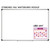 Pink and Purple whiteboard calendar cling shown to scale on a 4x6 classroom whiteboard, size example 1