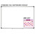 Varsity Stripes plaid whiteboard calendar cling shown to scale on a 4x6 classroom whiteboard, size example 1