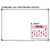 Varsity Stripes plaid whiteboard calendar cling shown to scale on a 4x6 classroom whiteboard, size example 2
