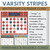 Varsity Stripes Plaid Classroom Whiteboard Calendar