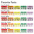 Rainbow place value whiteboard cling display font and text color examples
