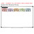 Pastel place value whiteboard cling display shown to scale on a 4x6 foot whiteboard mockup