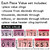 What's in the Pink and Purple place value set: place value clings, comma and decimal clings, and a header