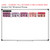 Pink and Purple place value whiteboard cling display shown to scale on a 4x6 foot whiteboard mockup