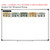 Modern Terrazzo place value whiteboard cling display shown to scale on a 4x6 foot whiteboard mockup