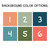 Tropical Botanical color choices for the header and chart, numbered swatches