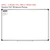 Rainbow number bond whiteboard clings shown to scale on a 4x6 foot whiteboard mockup