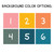 Retro Brights color choices for the header and chart, numbered swatches